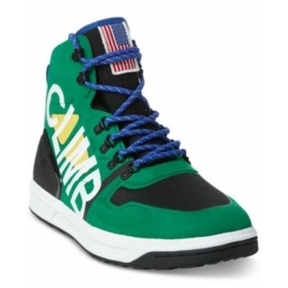 Polo Ralph Lauren Men\'s Downhill Skier Shoes Alpine 200 Sneakers Green 8.5 8 1/2 main image 4